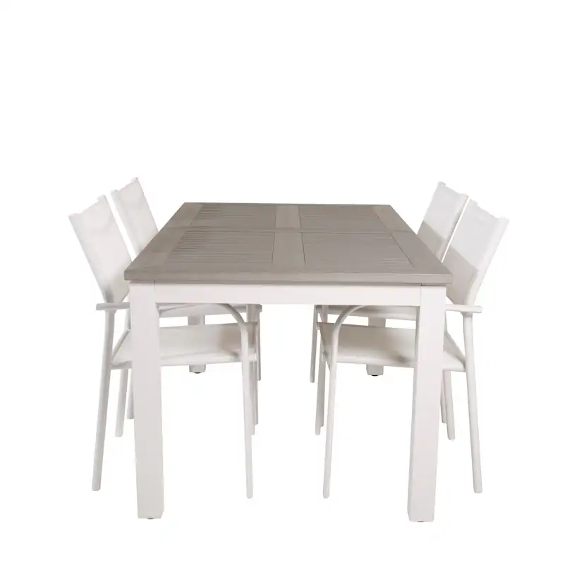 Matgrupp Venture Home Aleyna 152/210 med 4 Siri Karmstolar