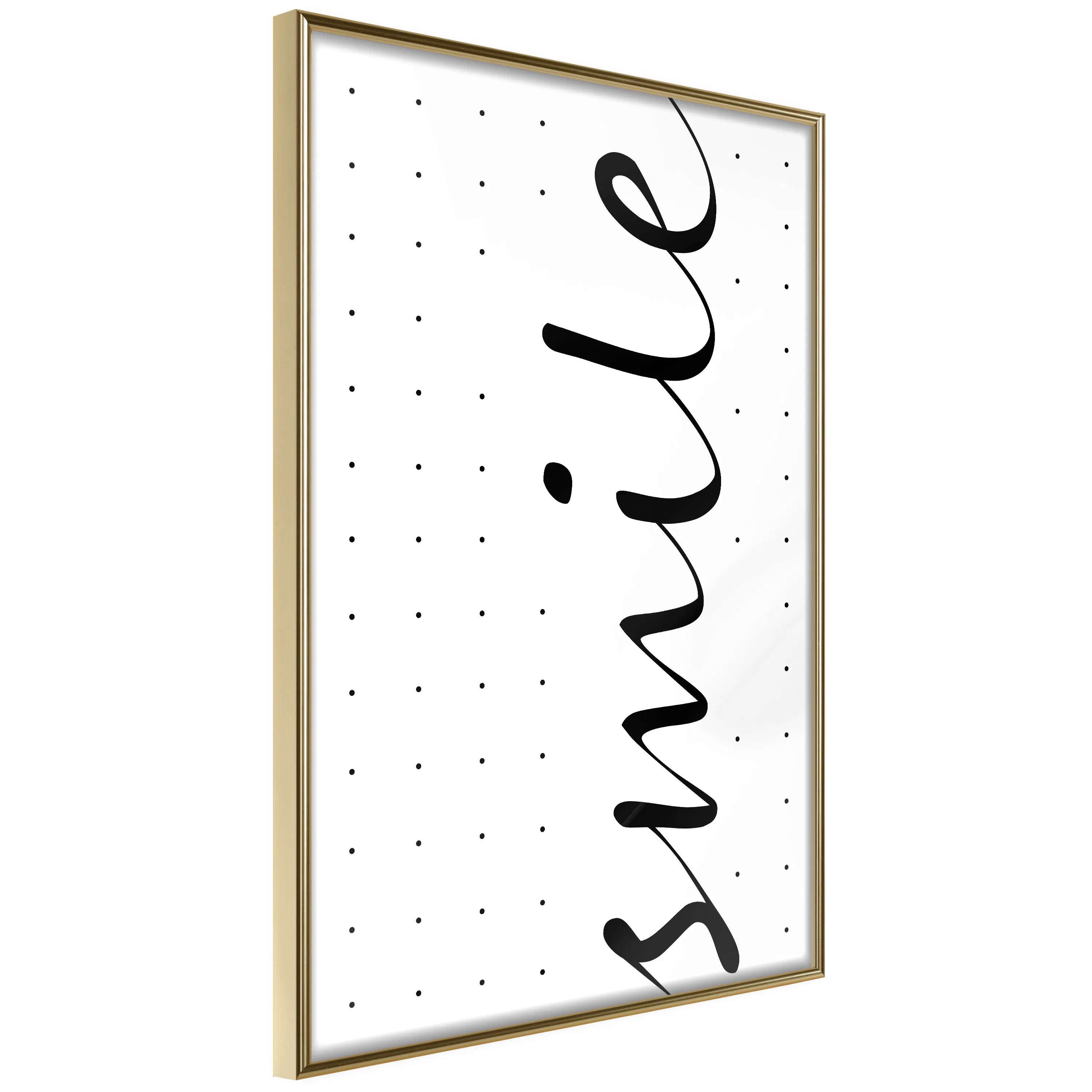 Poster Artgeist Affisch Black and White Smile