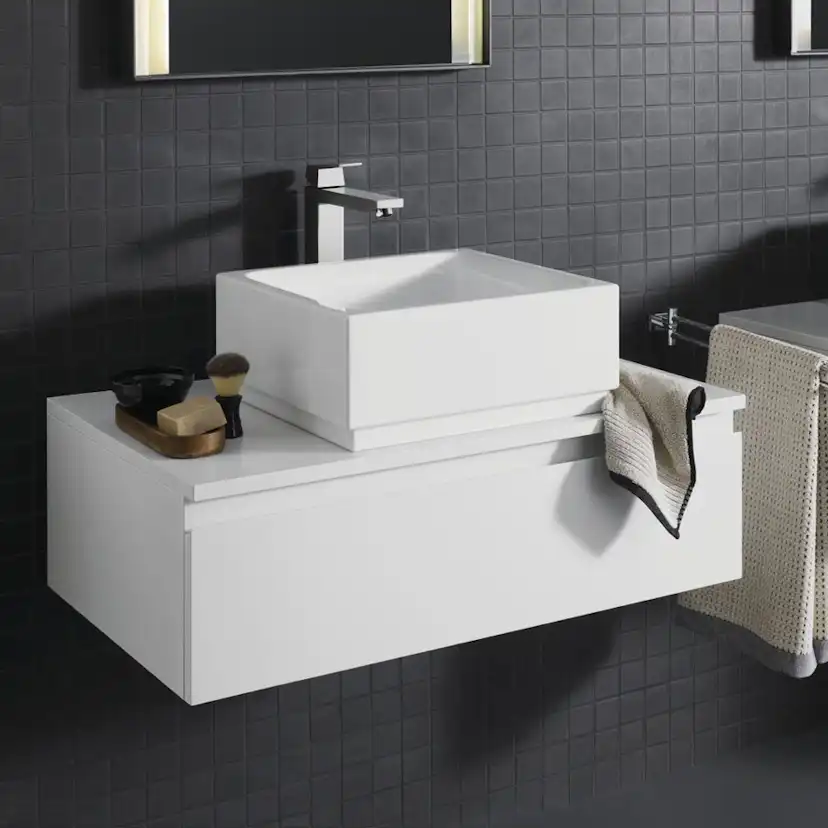 Tvättställsblandare Grohe Eurocube 23406 med Hög Pip