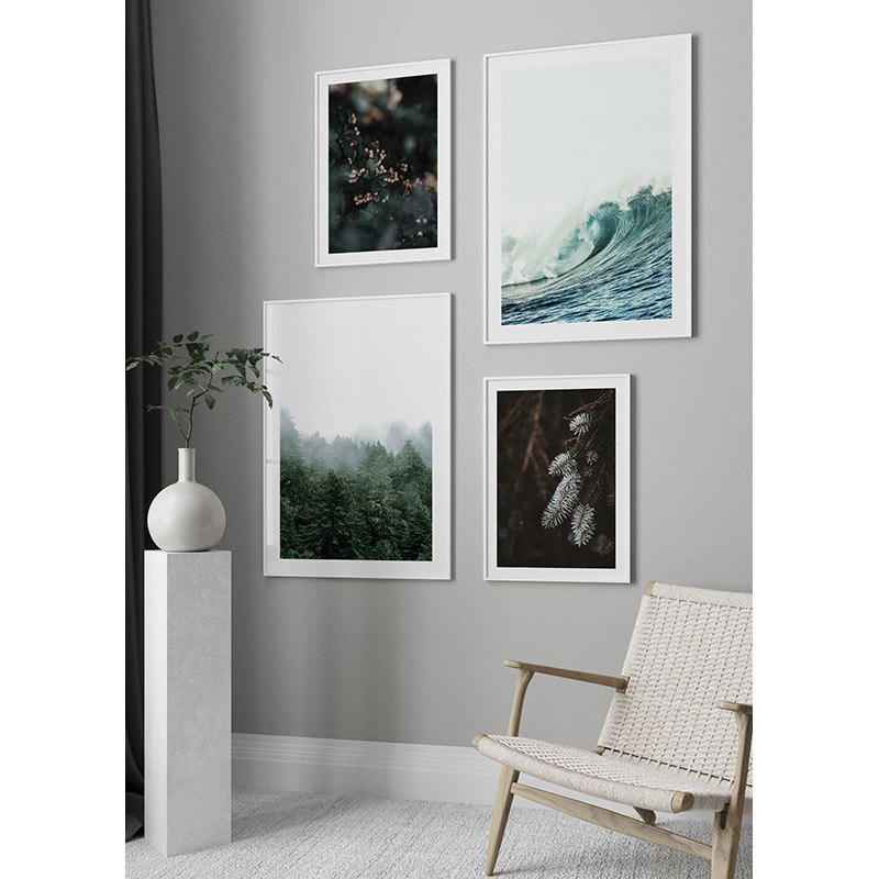 Poster Gallerix Fir Needle In White