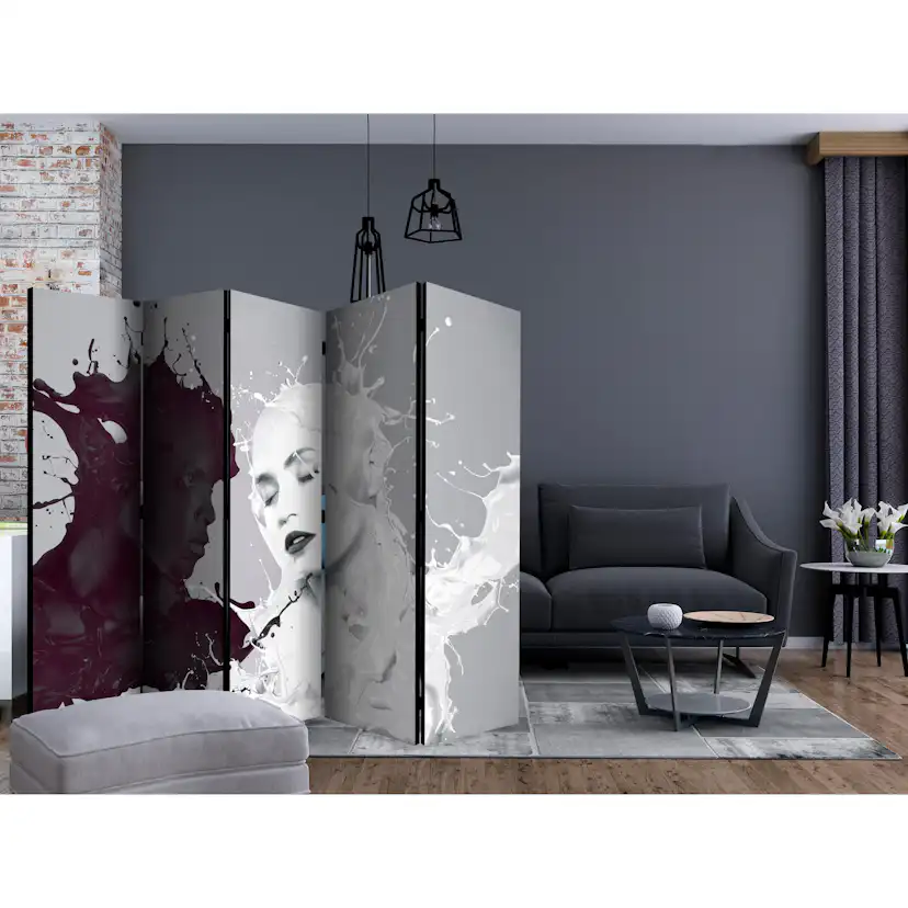 Rumsavdelare Arkiio Dissonance II Svart/Vit 225x172 cm