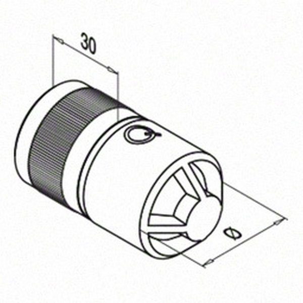 Rörförbindelse Herrljunga Ledstångsfabrik Rak Rostfri mod 5792 Utomhus