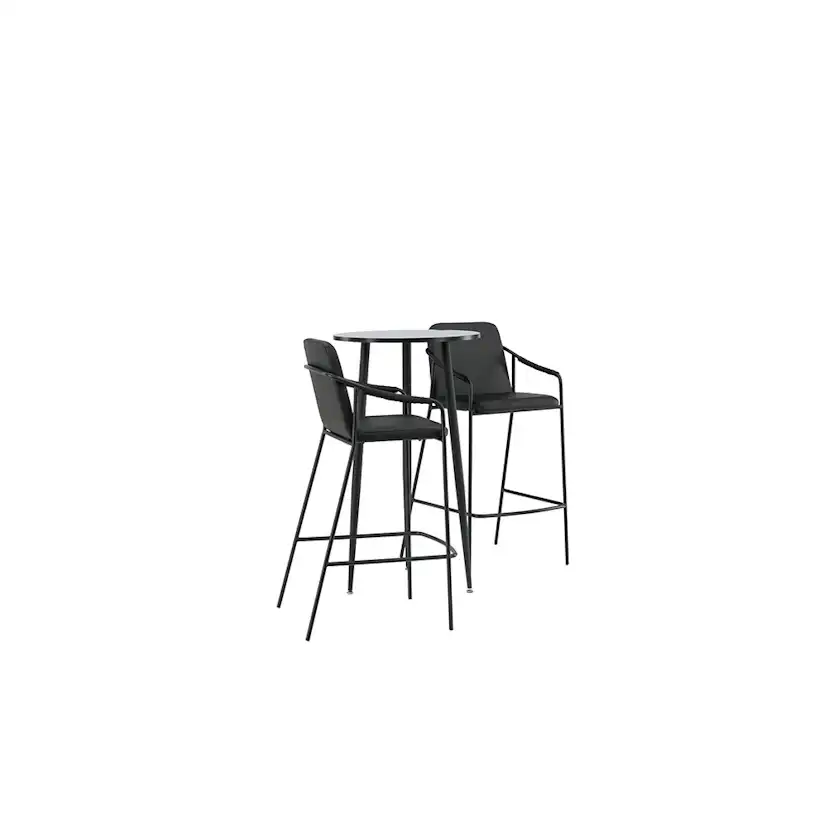 Matgrupp Venture Home Plaza Ø60 cm med 2 st Bella stolar