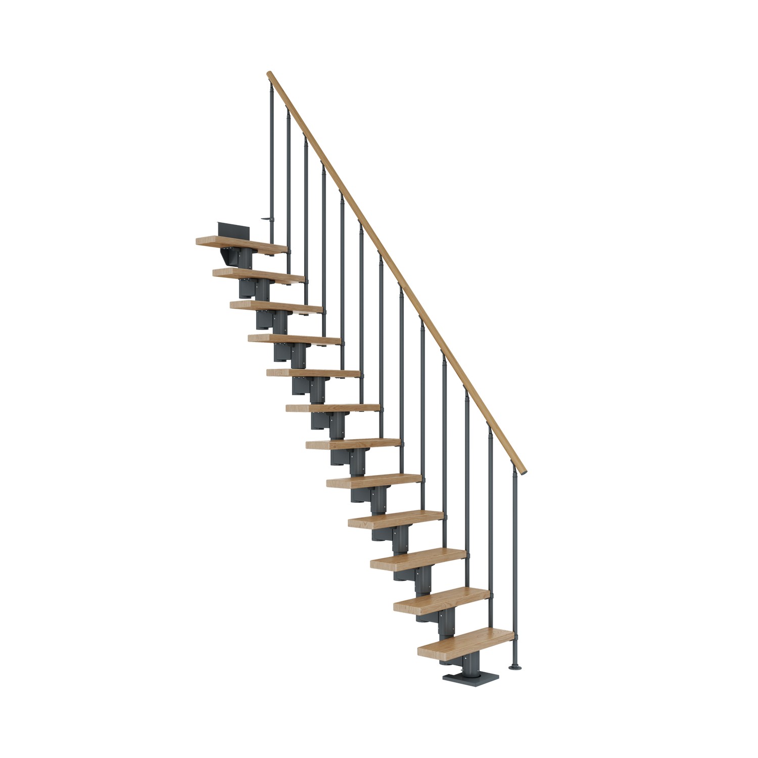 DUBLIN ek rak antracit CLASSIC II räcke 11T 61cm Antracit, LxB: 1750x610 mm