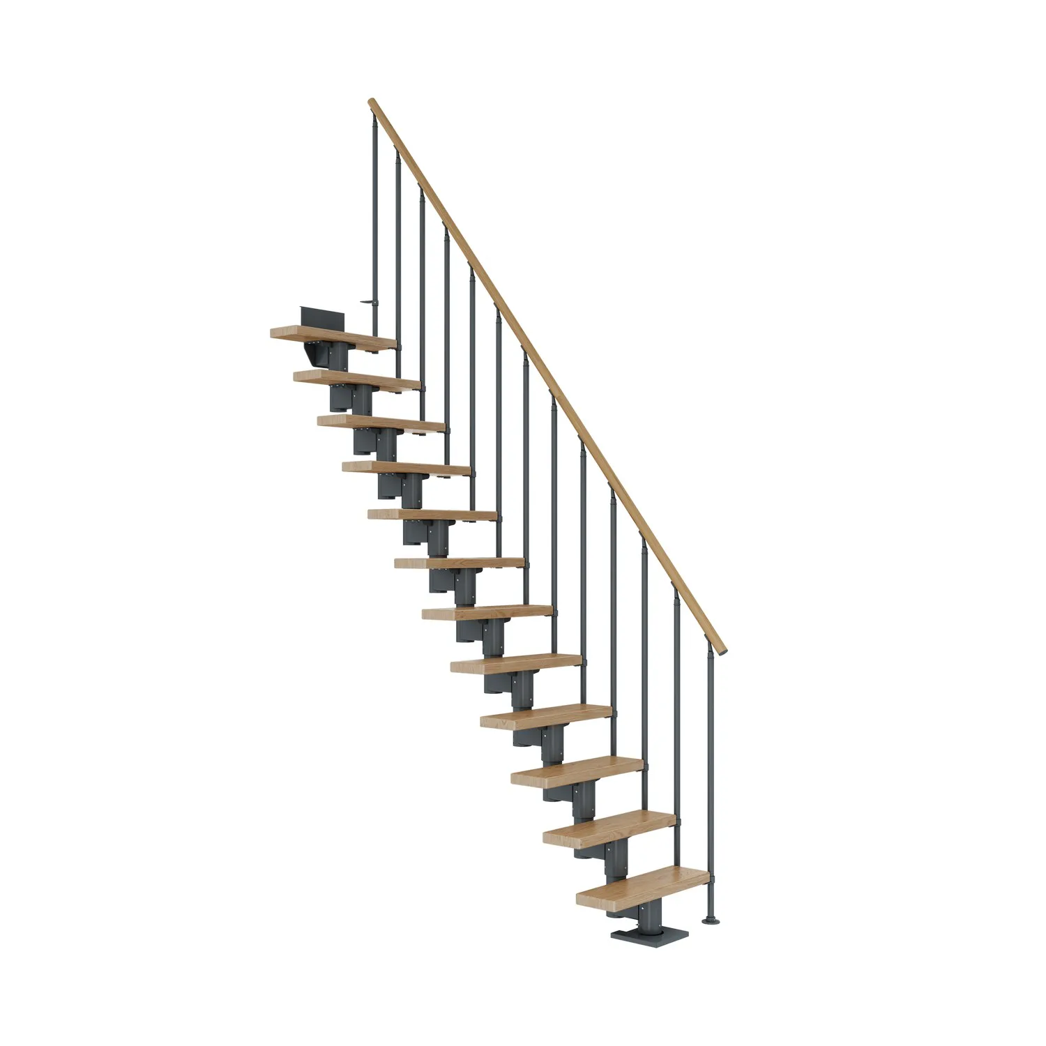 DUBLIN ek rak antracit CLASSIC II räcke 12T 61cm Antracit, LxB: 1910x610 mm