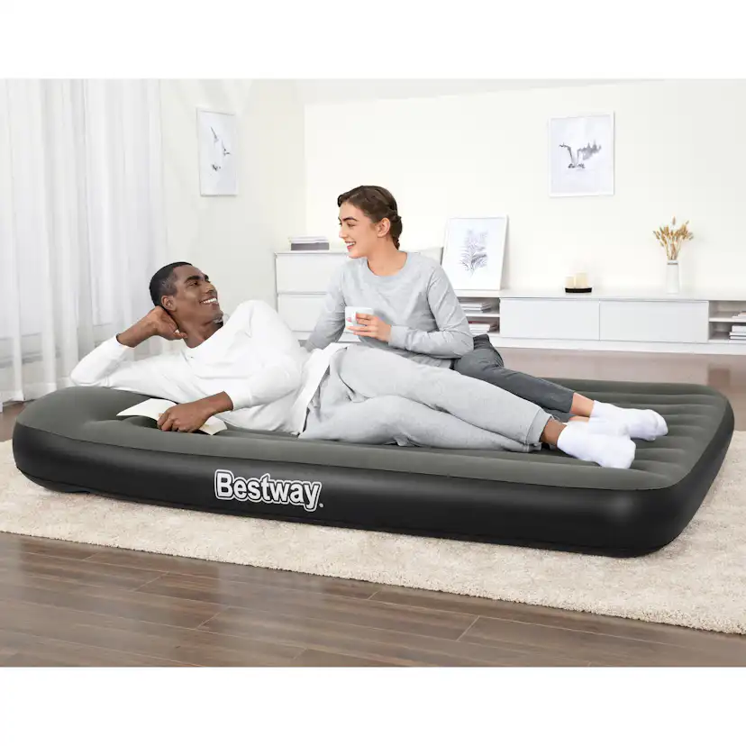 Uppblåsbar madrass Bestway Inbyggd Batteridriven Pump Tritech Airbed