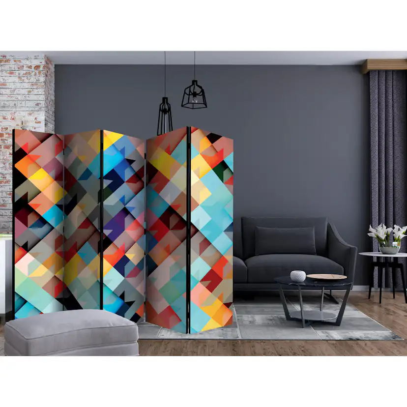 Rumsavdelare Arkiio Colour Patchwork II 225x172 cm