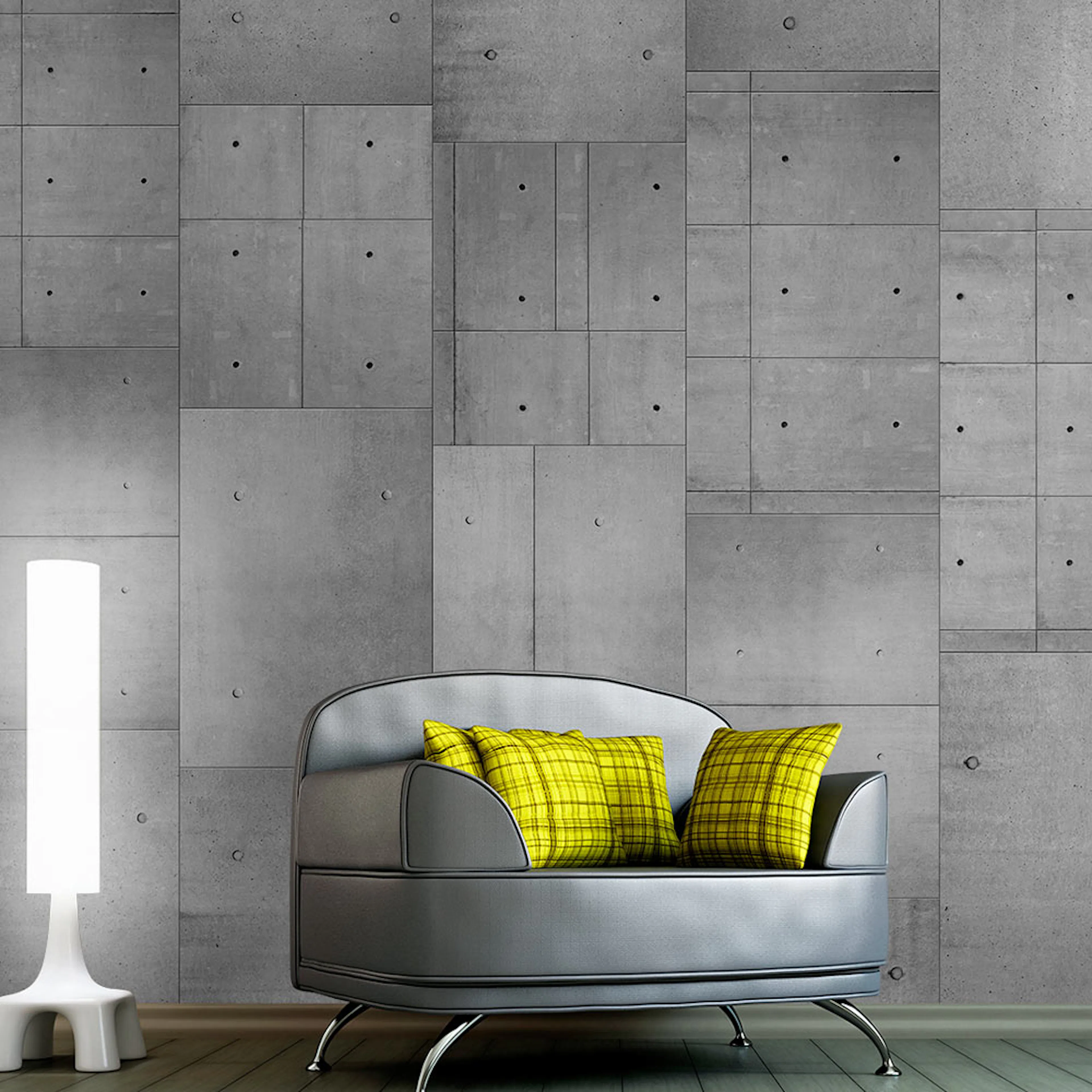Fototapet Arkiio Gray domino 50x1000 cm