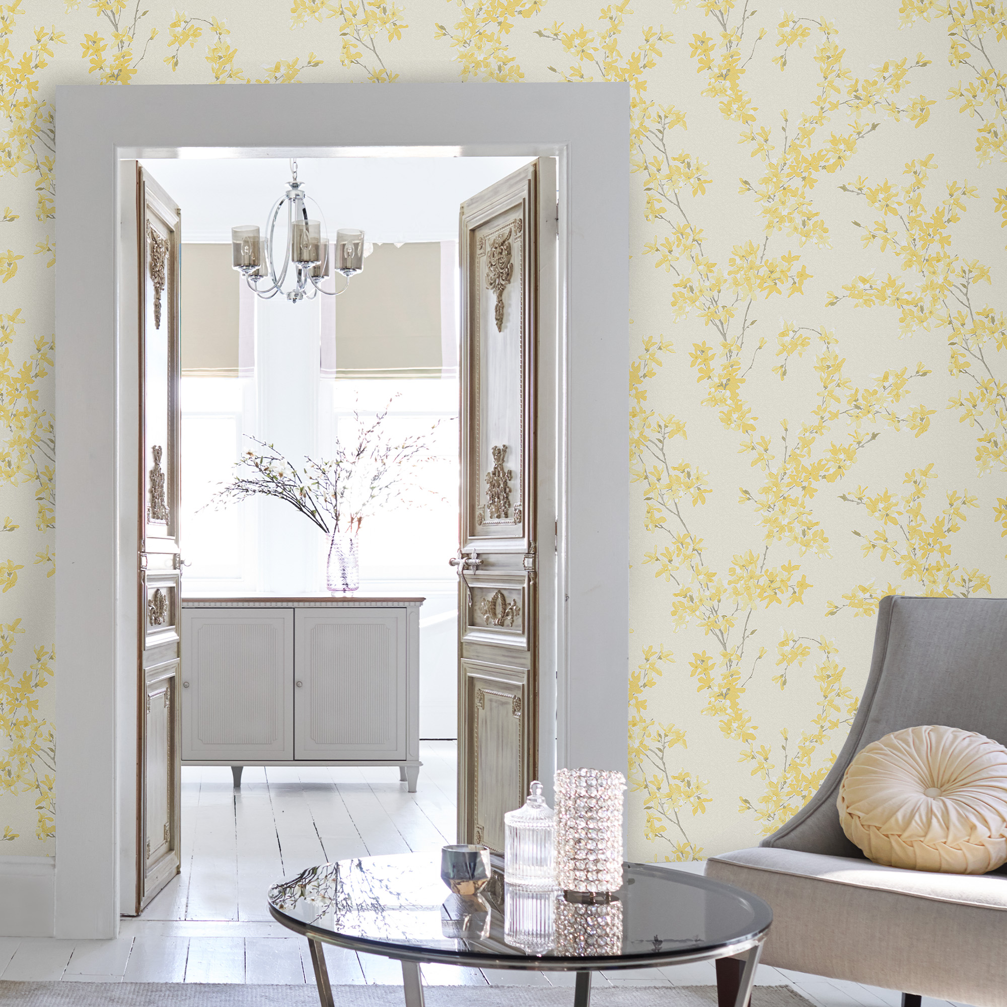 Tapet Laura Ashley Forstyhia Sunshine