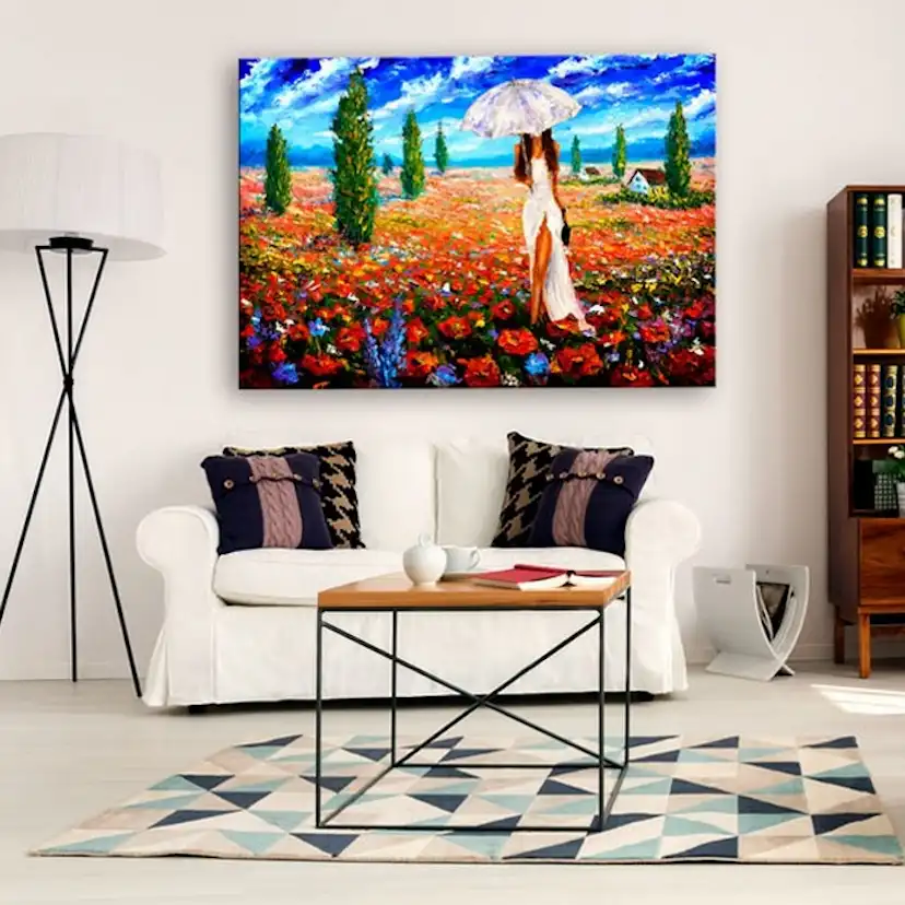 Tavla Arkiio Woman With Umbrella