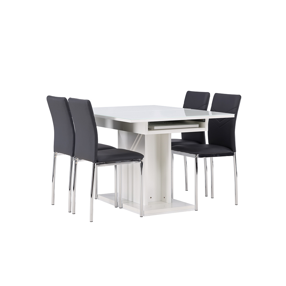 Matgrupp Venture Home Pluto med 4 Lily Stolar
