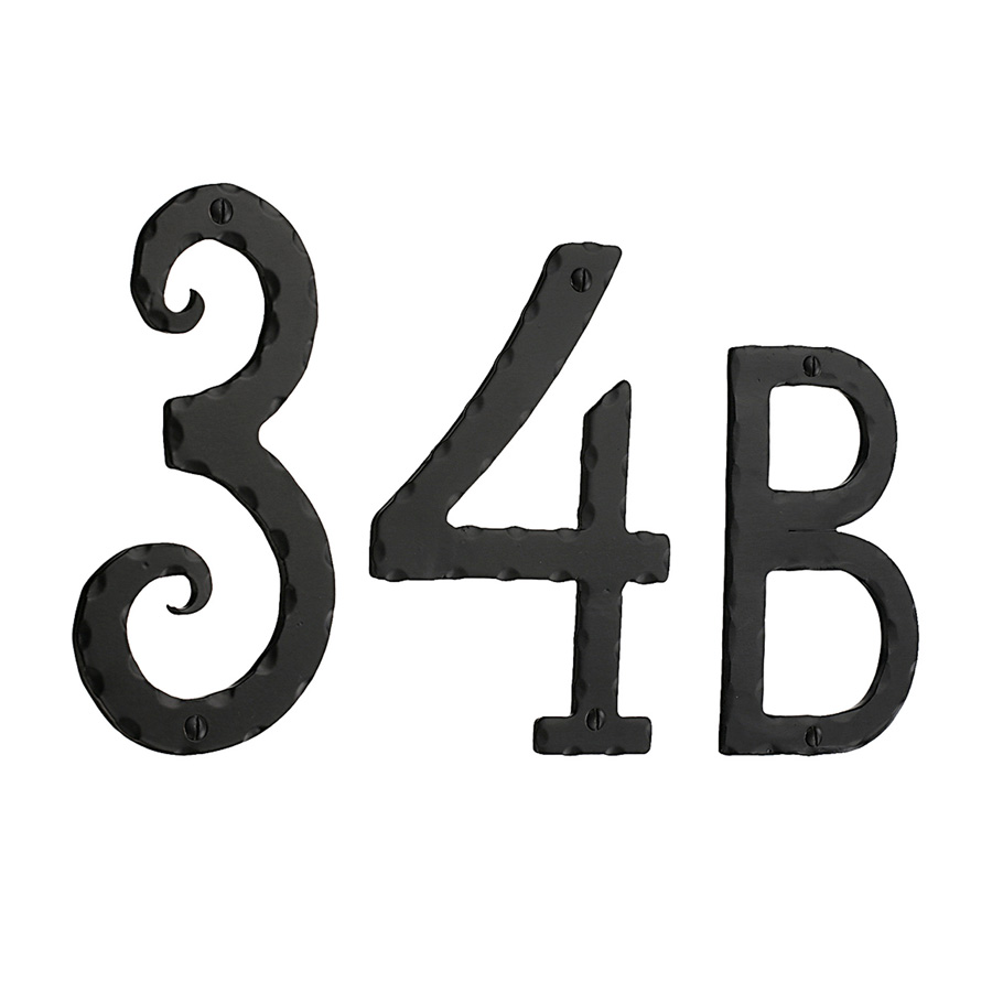 Husnummer Beslagsboden Svart Smide