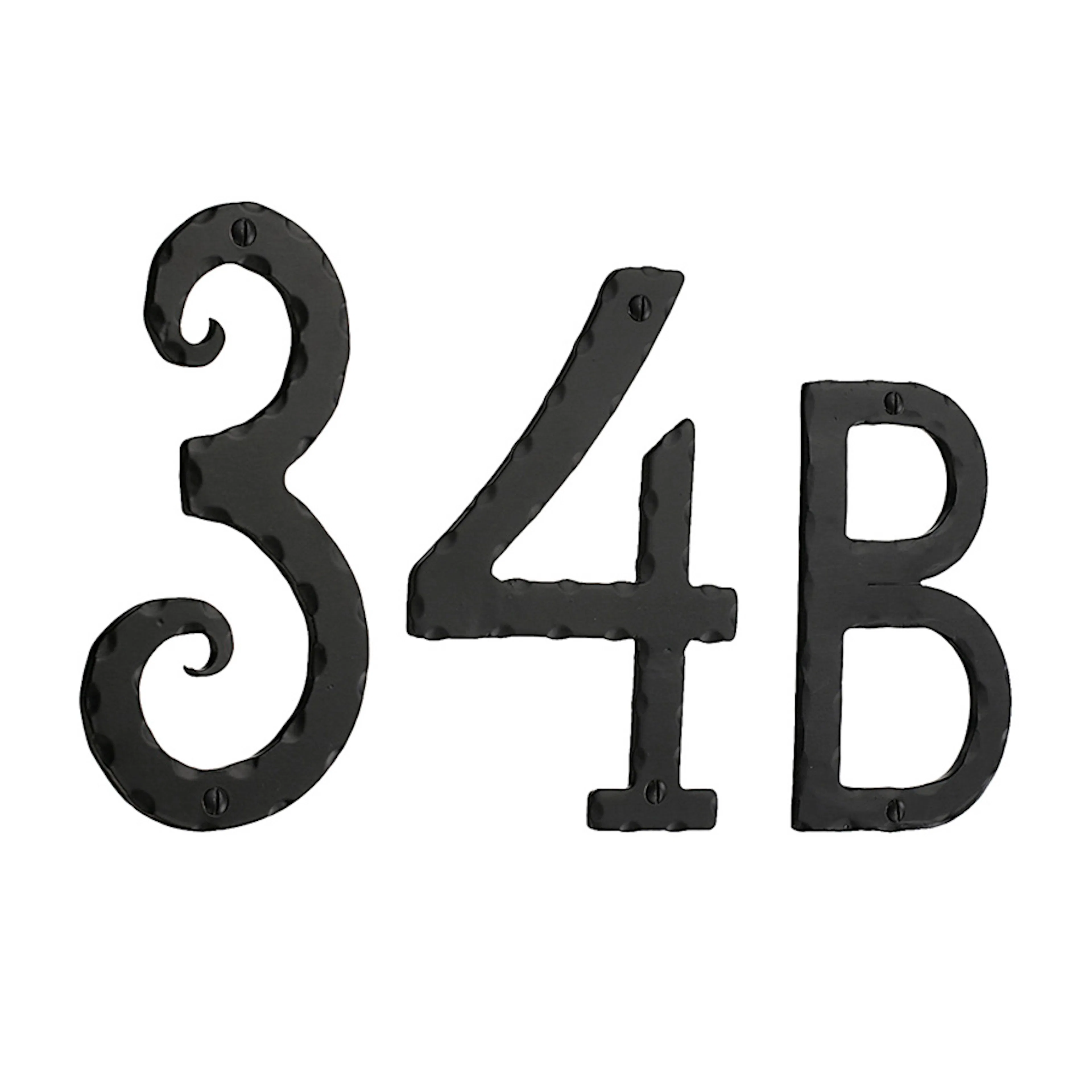 Husnummer Beslagsboden Svart Smide