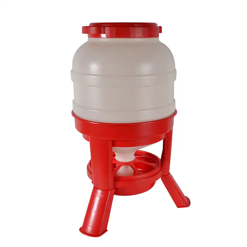 Foderautomat Gaun 30 Kg Ben Röd/Vit