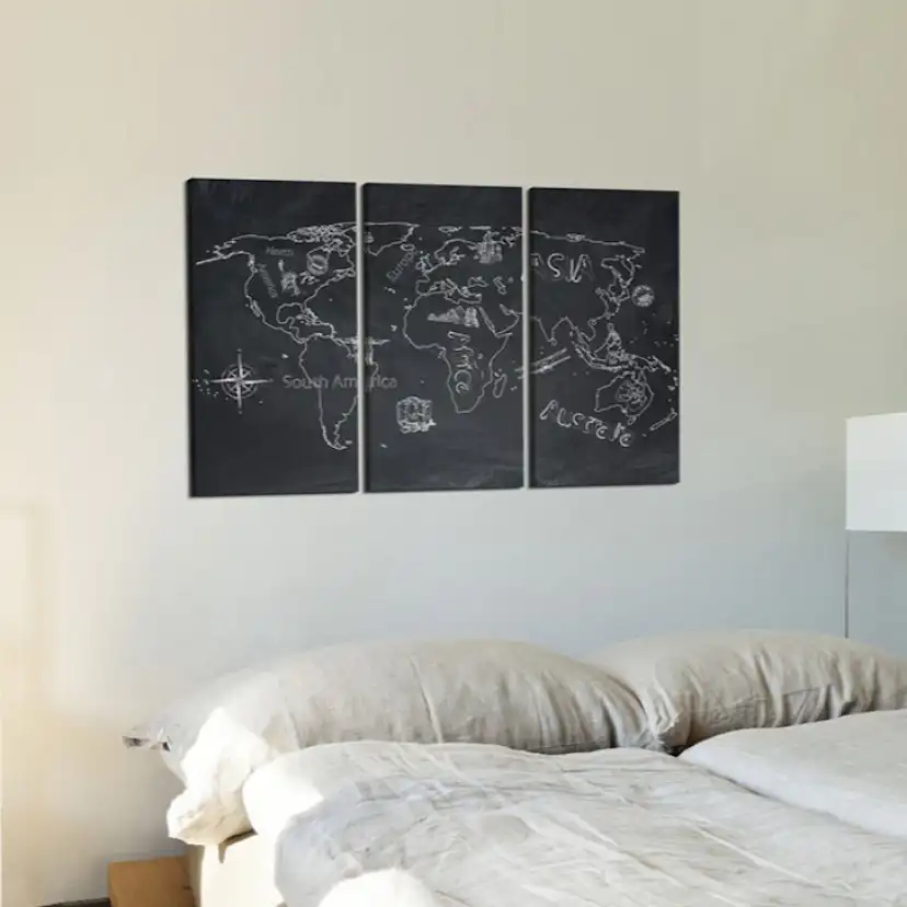 Anslagstavla Arkiio Travel Broadens the Mind Triptych