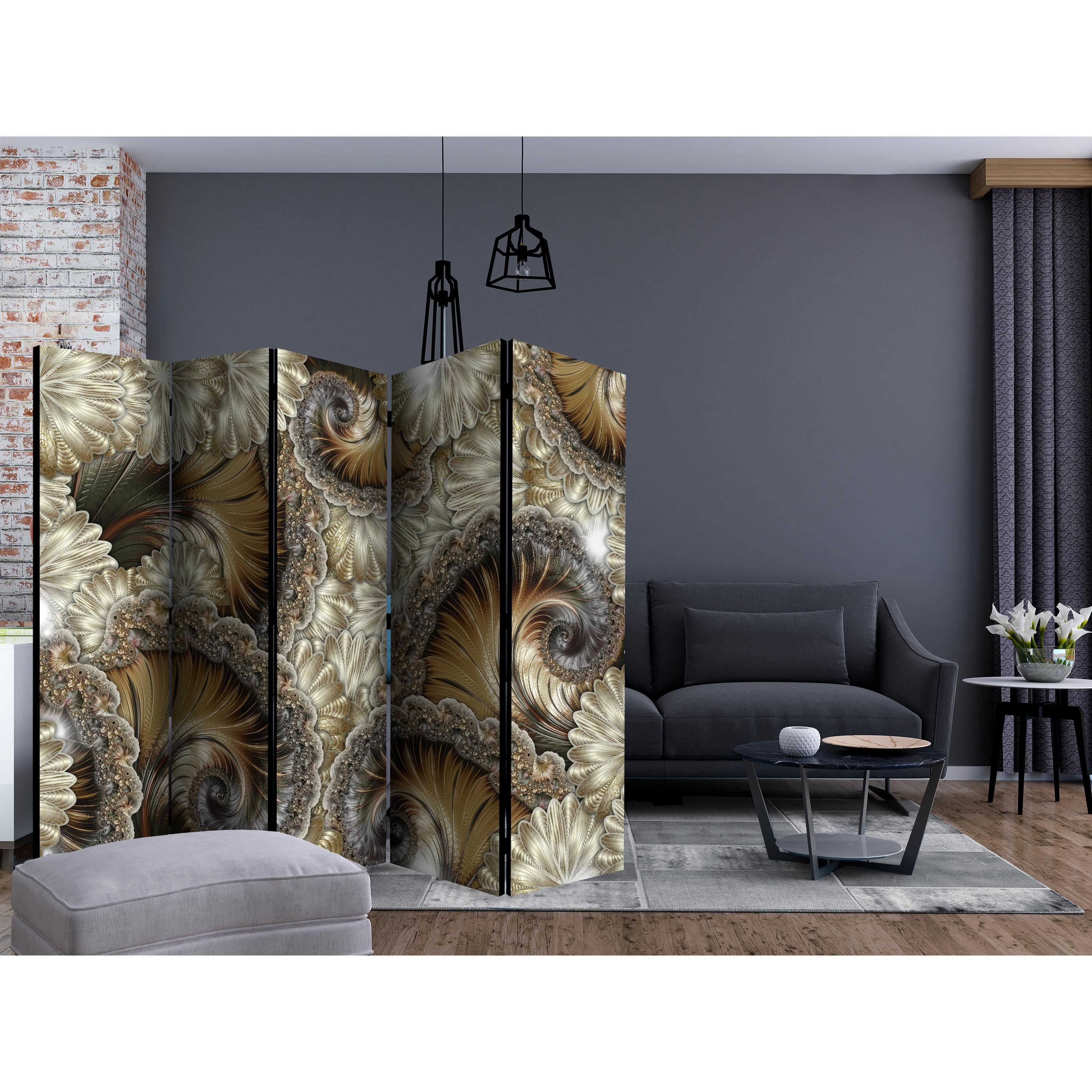 Rumsavdelare Arkiio Golden Hand-held Fans II 225x172 cm