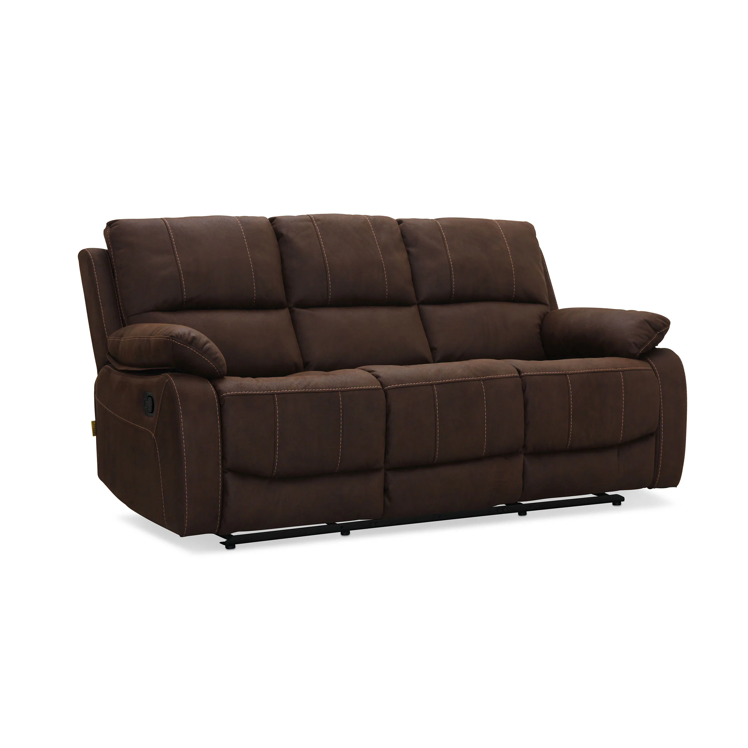 Texas X5061M 3-sits med Recl Tyg Micro 370 Brun Brun