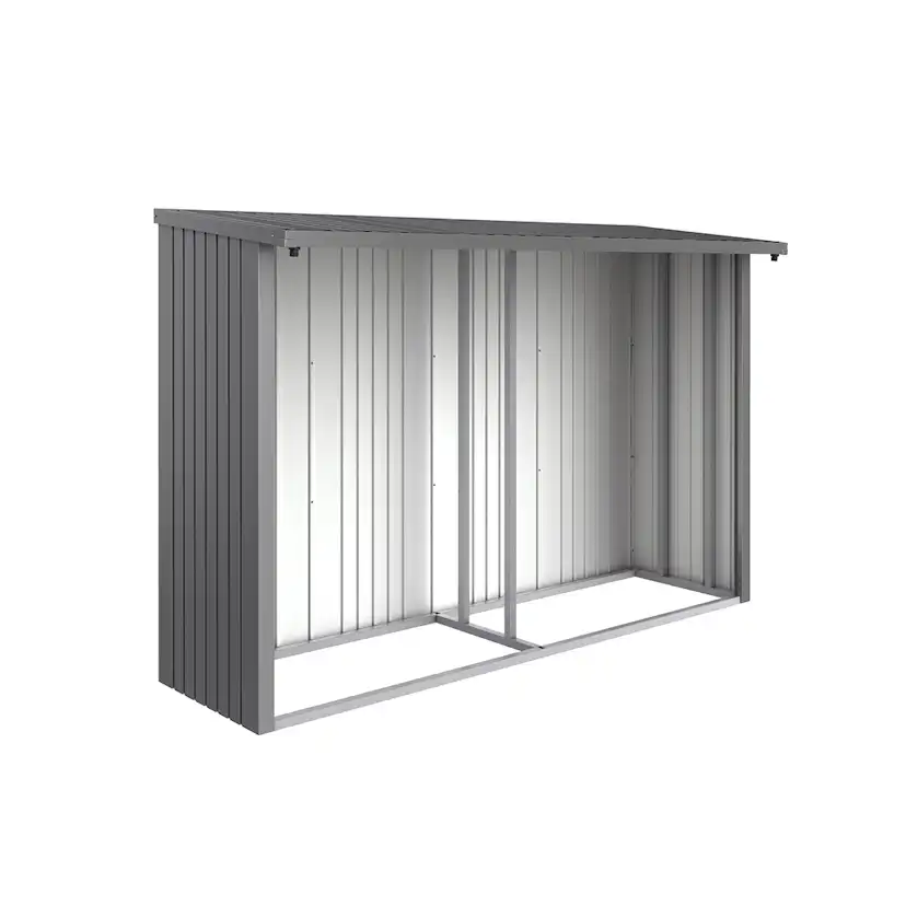 Bakvägg Biohort till WoodStock 300 Metallic Kvartsgrå