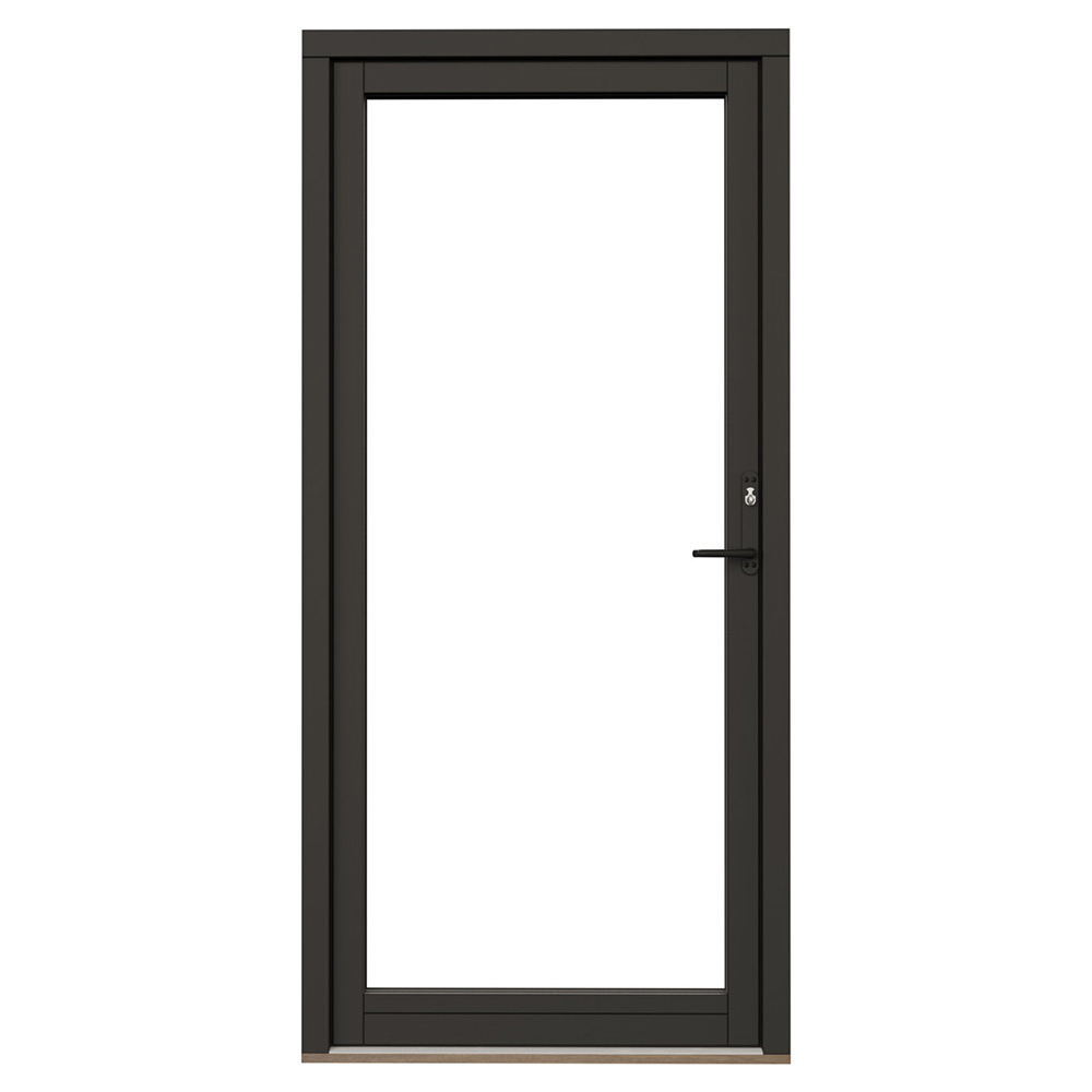Fönsterdörr NorDan NTech Helglasad Aluminium BlackLine Svart