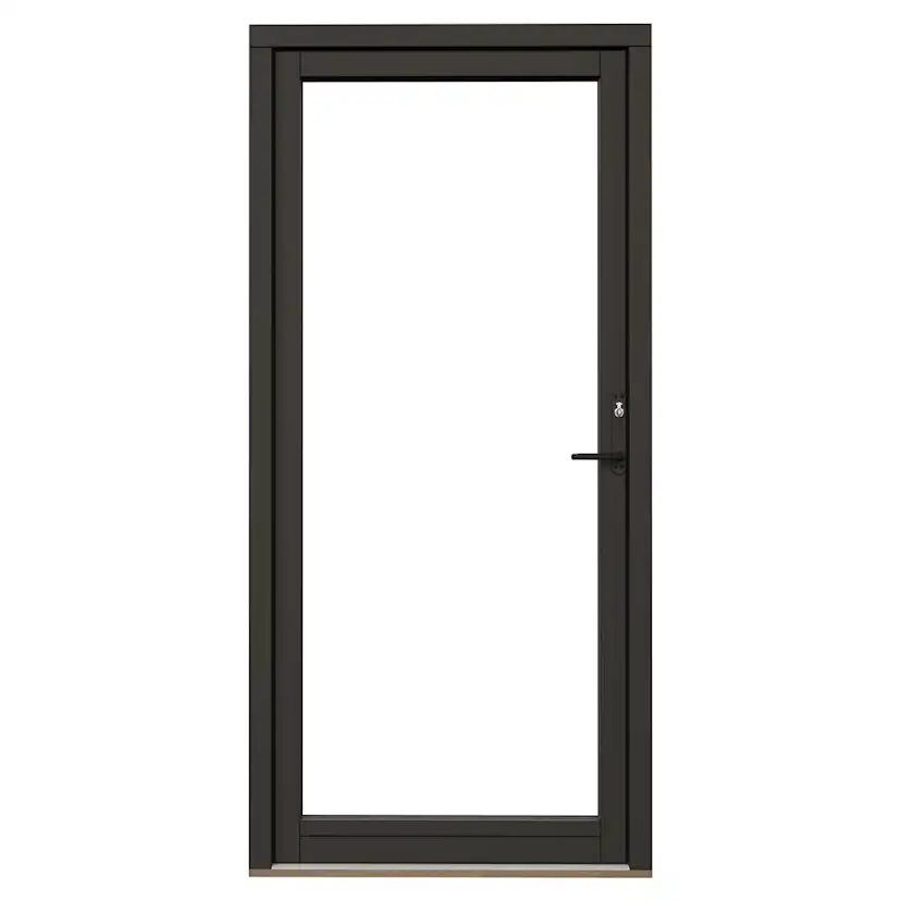 Fönsterdörr NorDan NTech Helglasad Aluminium BlackLine Svart