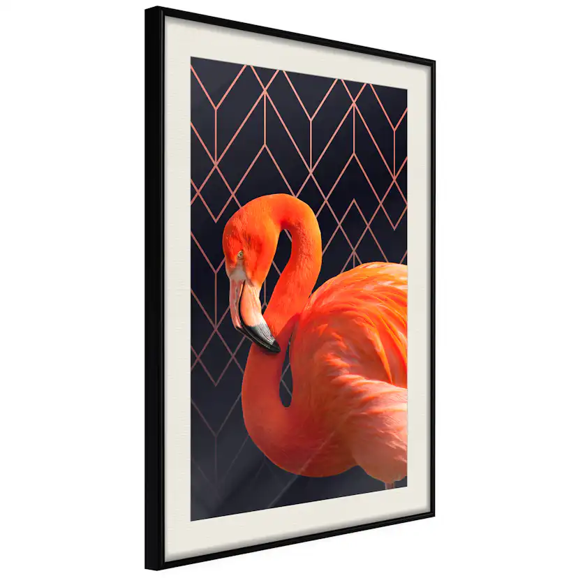 Poster Artgeist Affisch Flamingo Solo