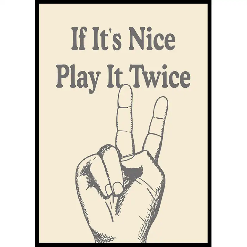 Poster Gallerix Nice Play Twice