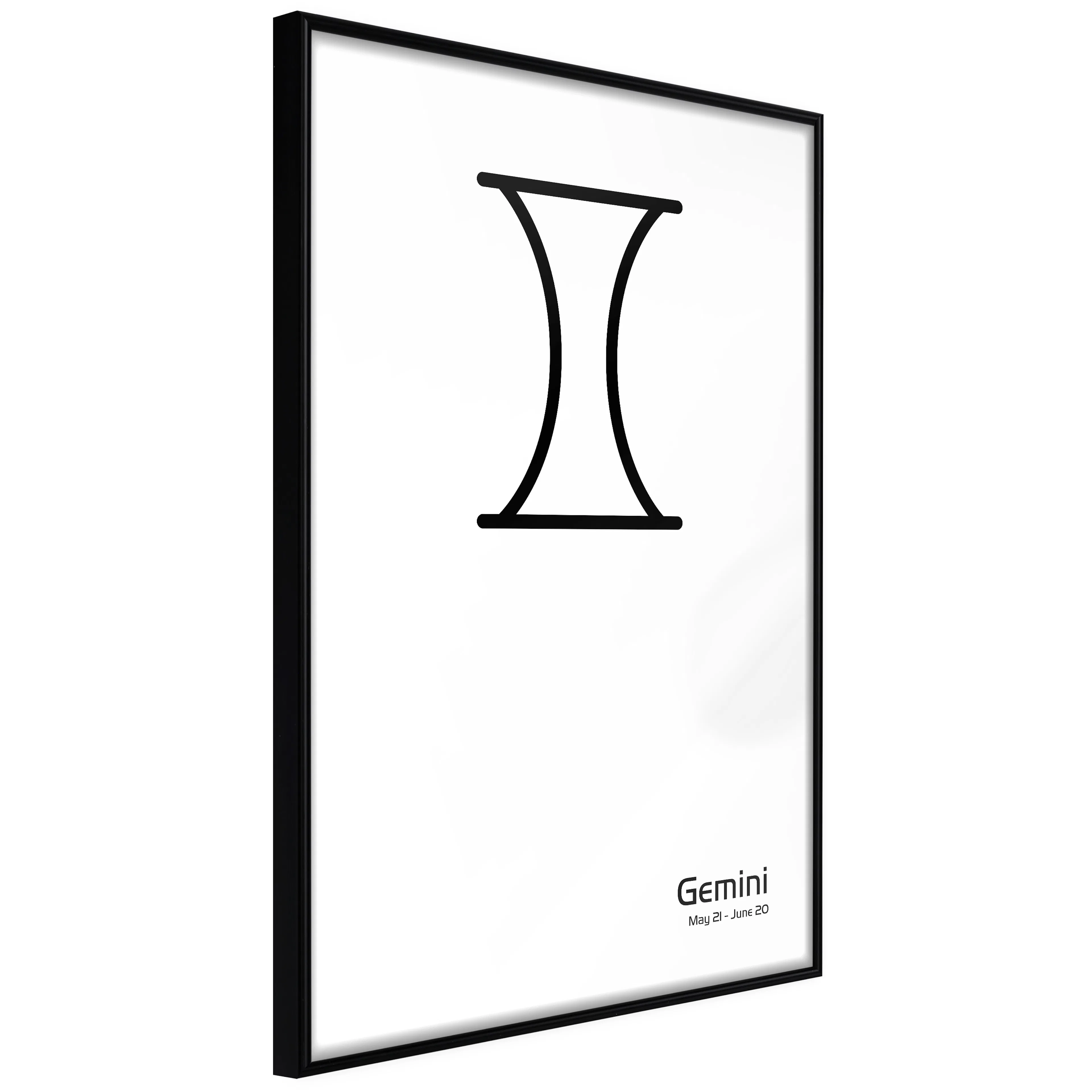Affisch - Gemini [Poster] 40x60 Svart ram, 40x60 cm
