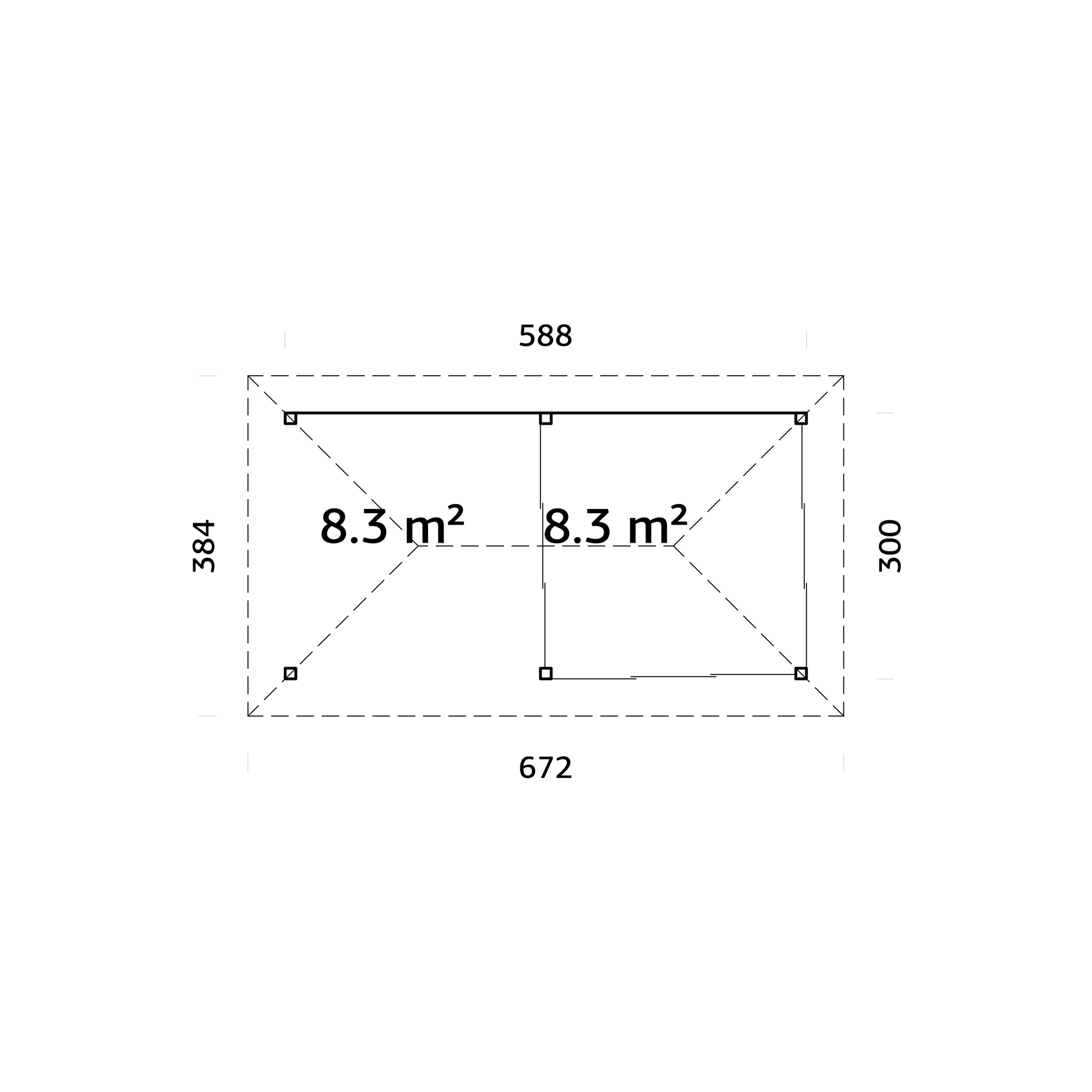 Uterum Palmako Bianca 16,6 m2 Set 206 Slide