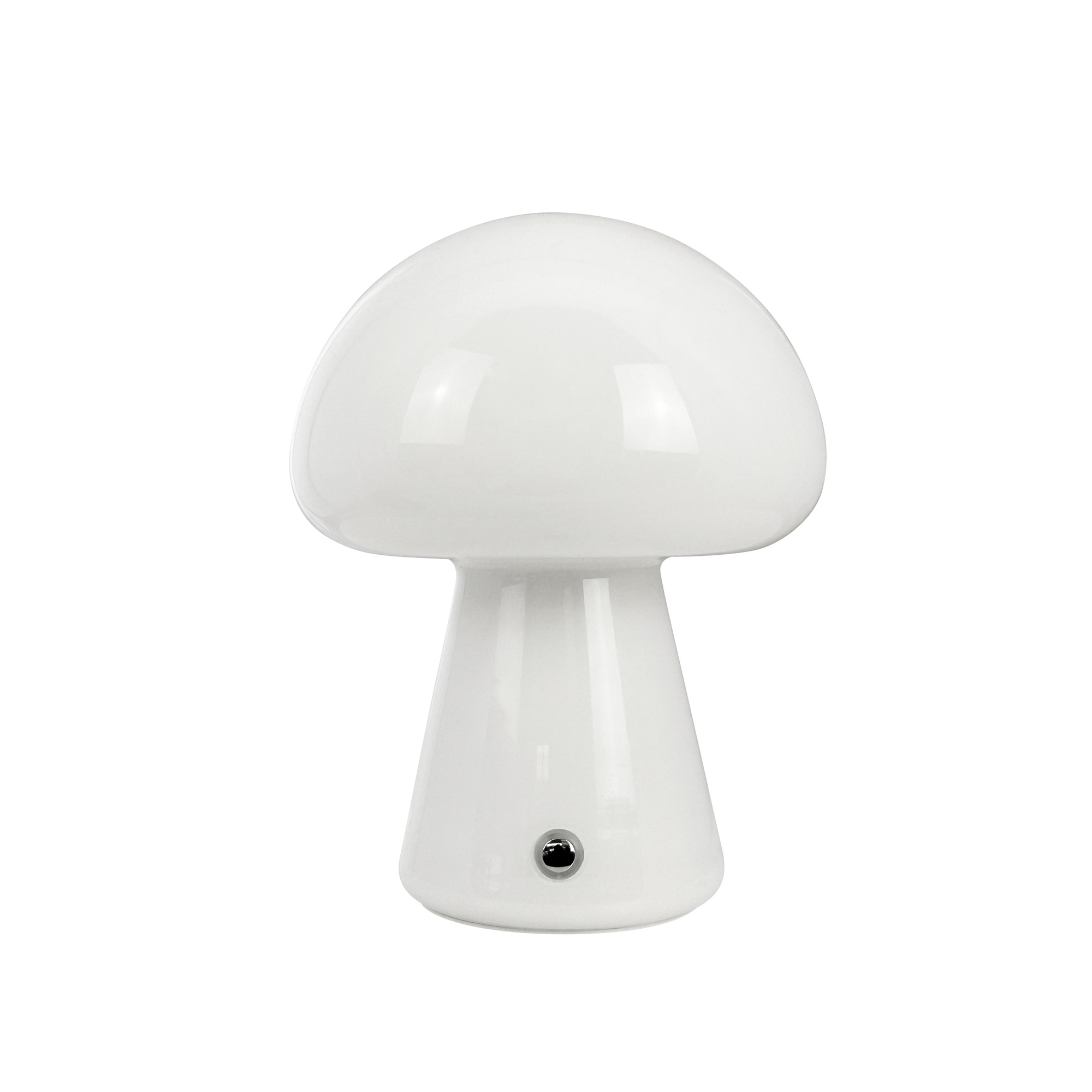 Portabel Bordslampa Dyberg Larsen Mushroom Uppladdningsbar Vit
