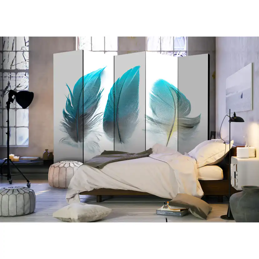 Rumsavdelare Arkiio Blue Feathers II 225x172 cm