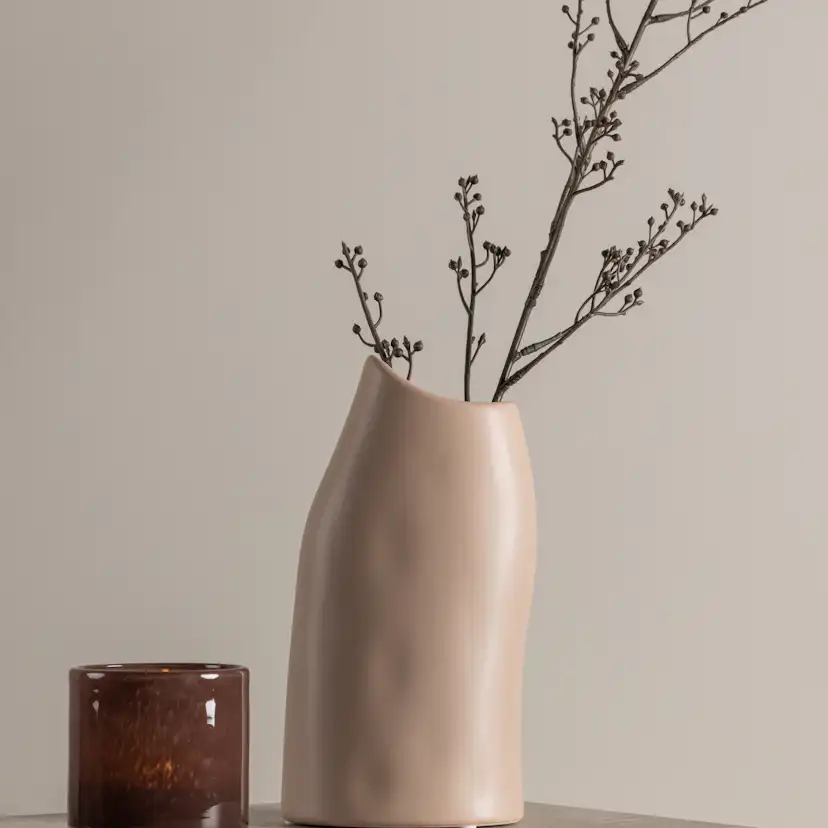 Ernst Vase - Light Pink - 12*9*23Hcm Ljusrosa