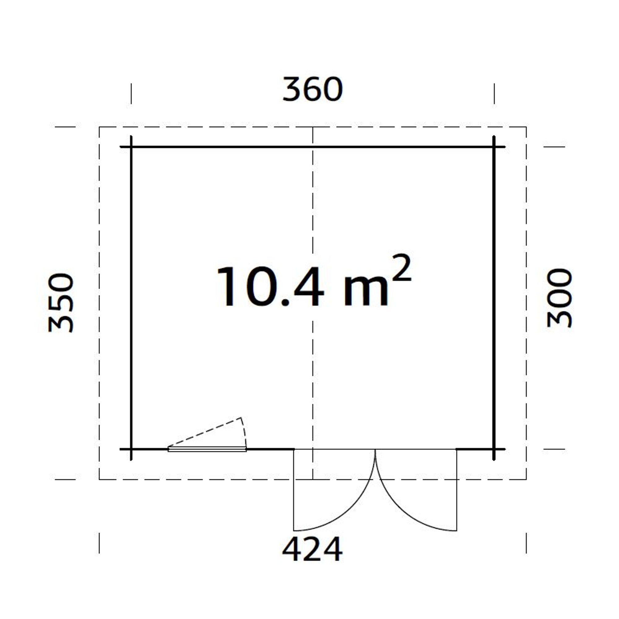 Stuga Palmako Klara 10,8 m2
