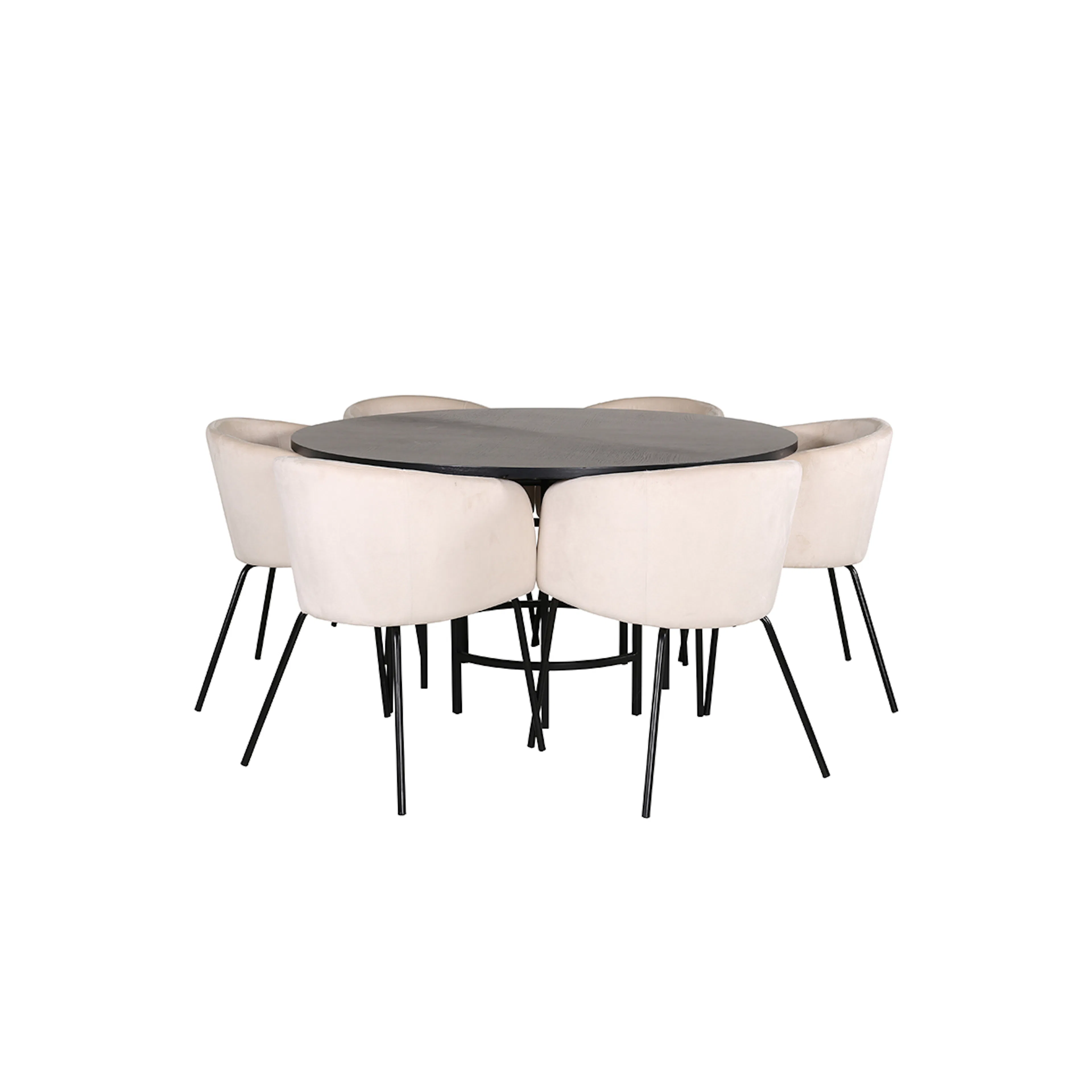 Matgrupp furniture/fashion Copenhagen Ø140 cm med 6 Berit Stolar
