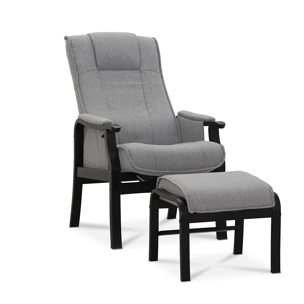 Seniorfåtölj Hagagruppen Astrid med Fotpall