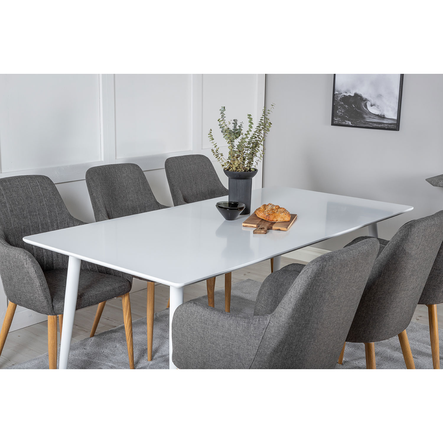 Matgrupp Venture Home Polar med 6 Comfort stolar Tyg