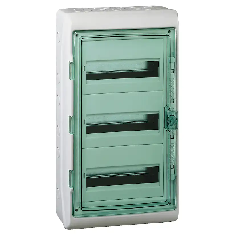 Normkapsling Schneider Electric Mureva Utanpåliggande 3 × 12 Moduler IP65