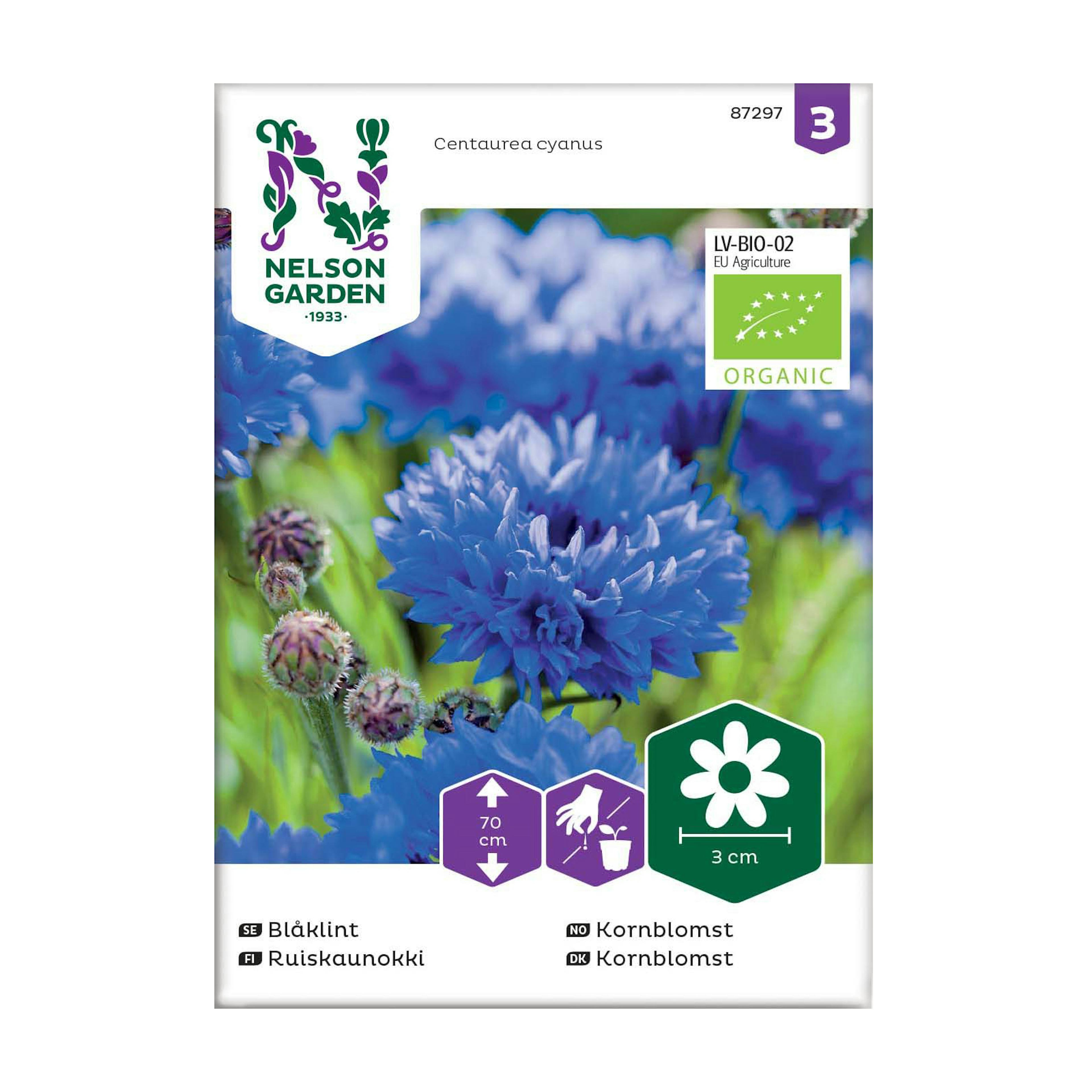 Frö Blåklint Nelson Garden Hög Organic