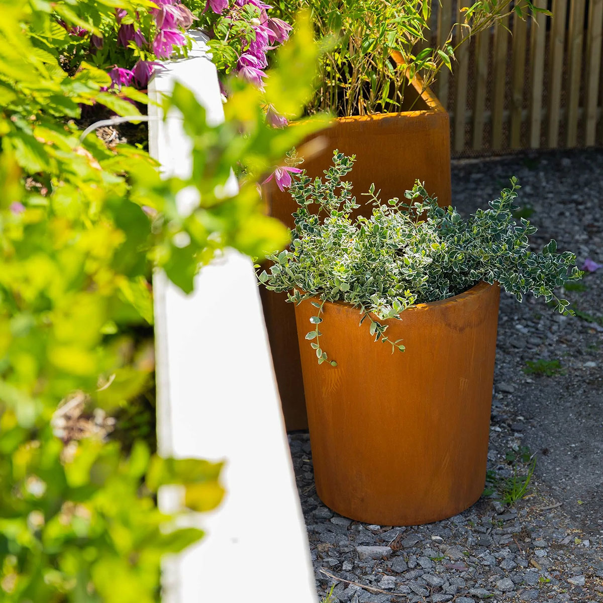 Ytterkruka Lyfco Cortenstål Rund 45 cm