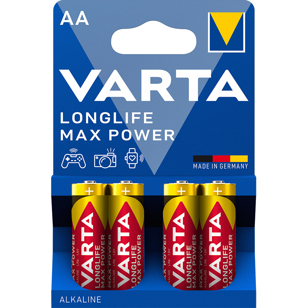 Batteri VARTA Alkaliska Max Power LR6/AA 4-Pack