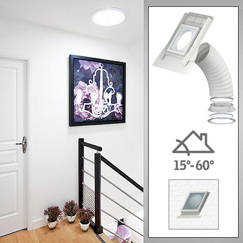 Ljustunnel Velux TLF för Slätt Tak Flexrör