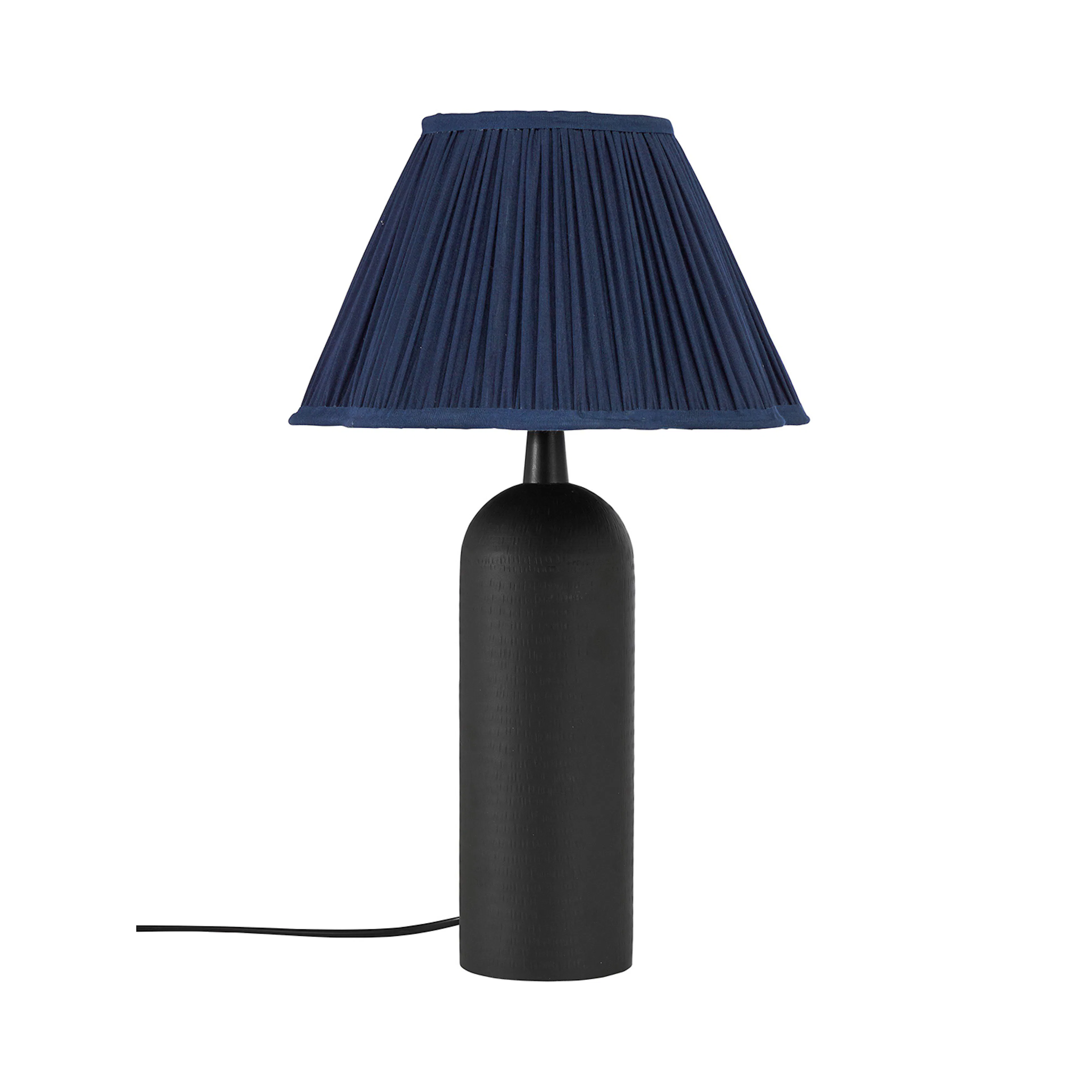 Riley Bordsslampa Svart/Blå 50cm