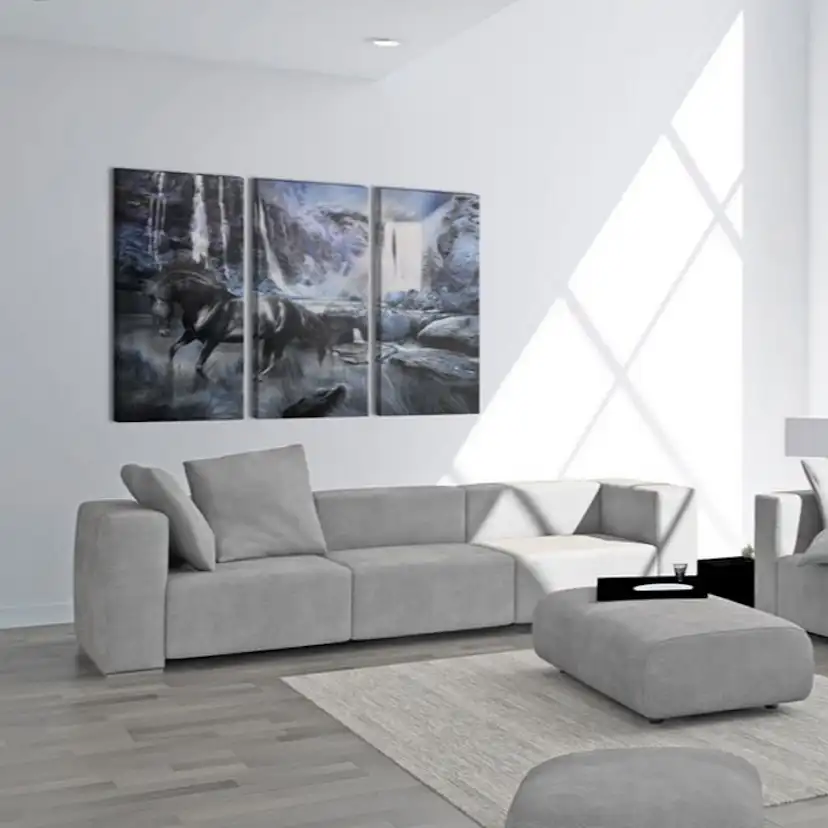 Tavla Arkiio Waterfall In Colour Of Sapphire