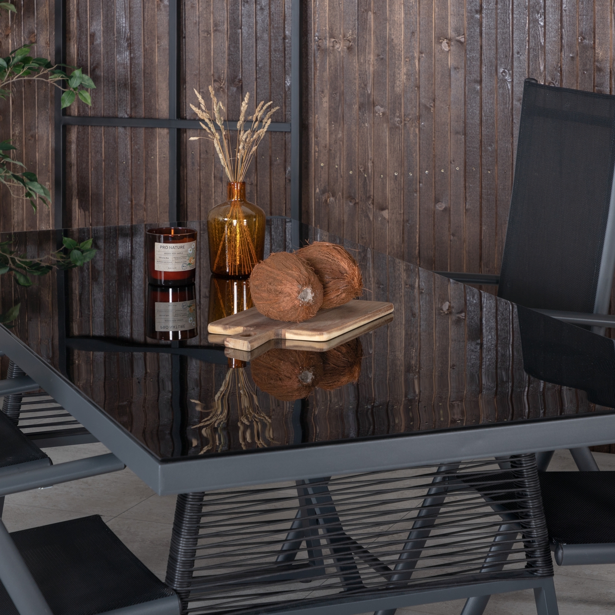 Matgrupp Venture Home Dallas Matgrupp Utomhus 193cm med 4 Break Positionsstolar