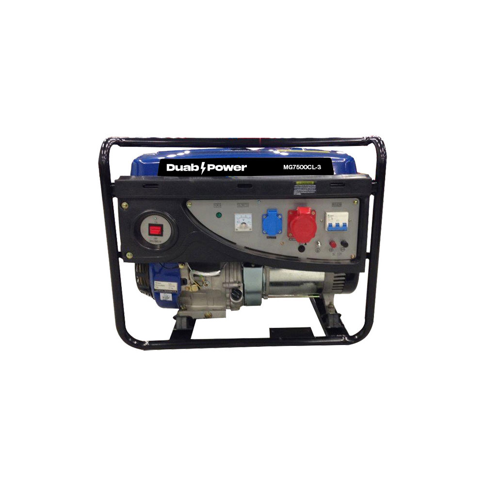 Elverk Duab-Power MG7500CL-3 1-fas/3-fas Bensin
