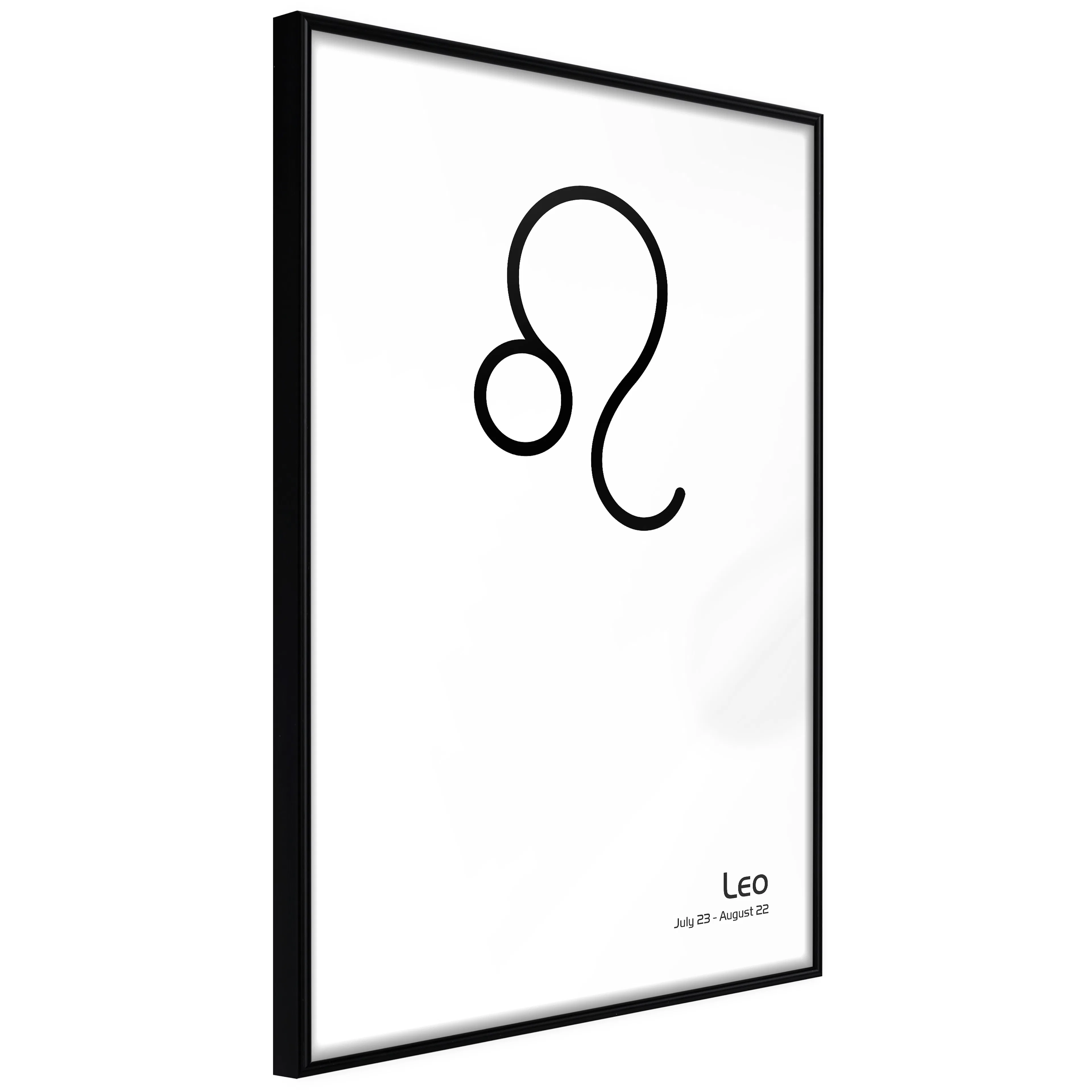 Affisch - Leo [Poster] 40x60 Svart ram, 40x60 cm