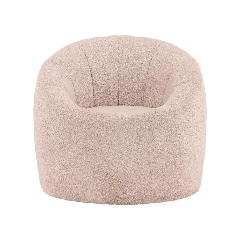 Warren Single Sofa - Beige / Beige Boucle Beige