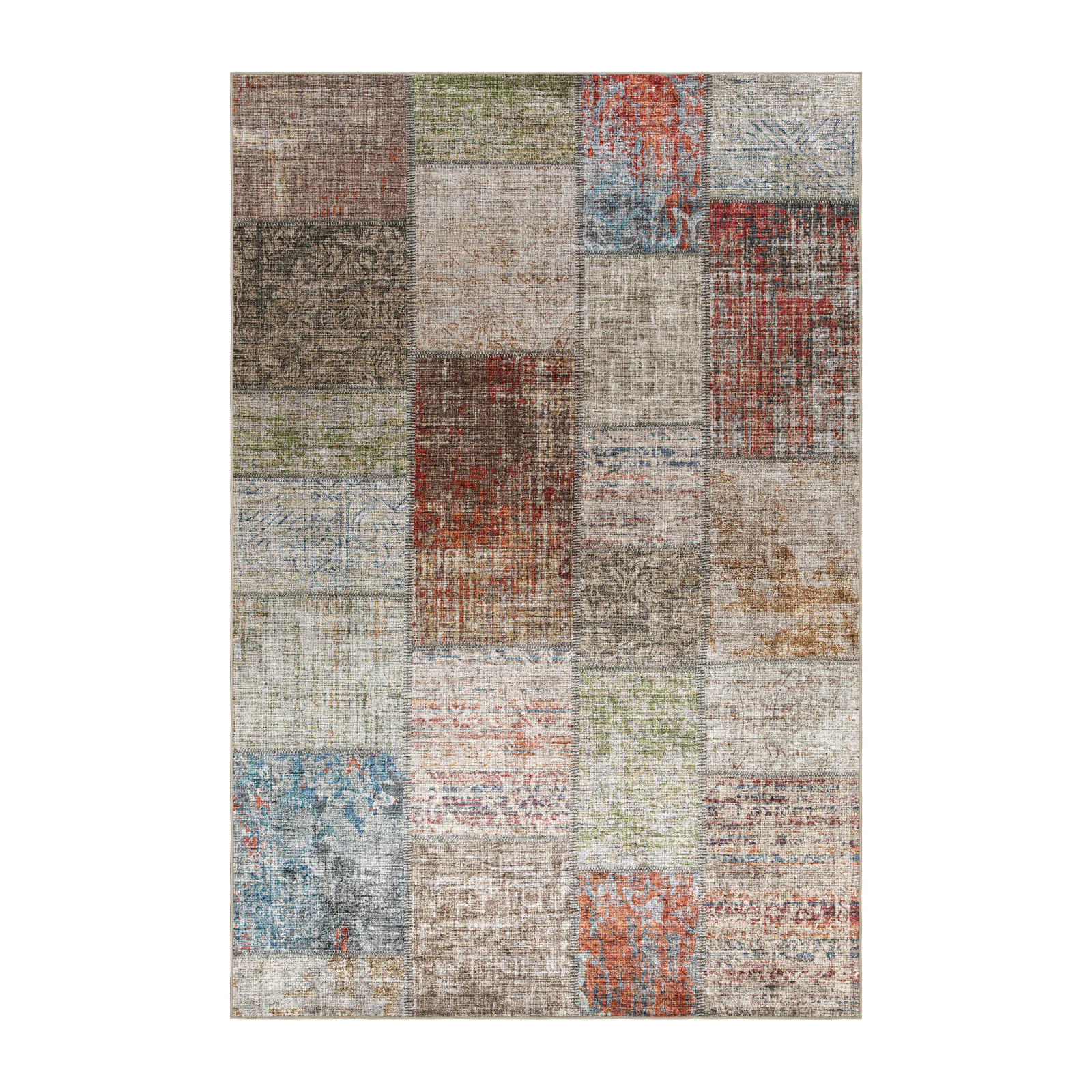 Wiltonmatta KM Carpets Amber Patch Färgglad Polyester