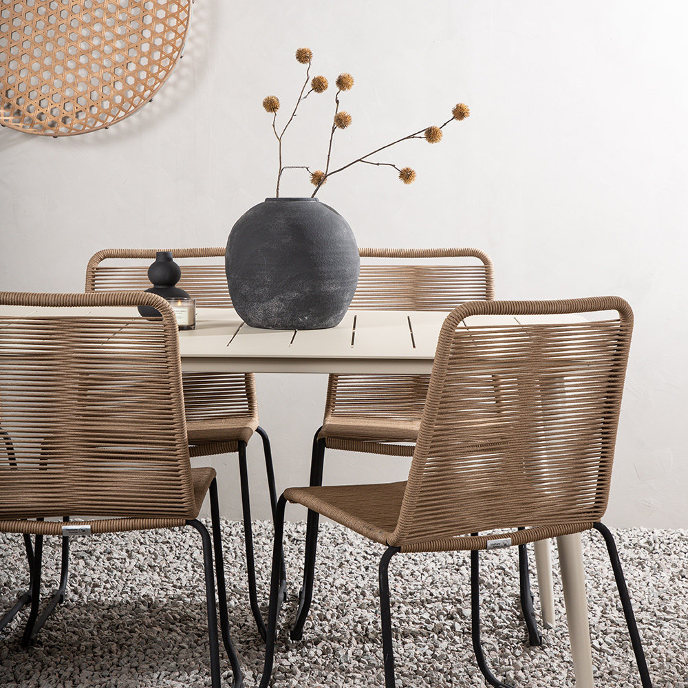 Matgrupp Venture Home Lina med 6 Black Stolar