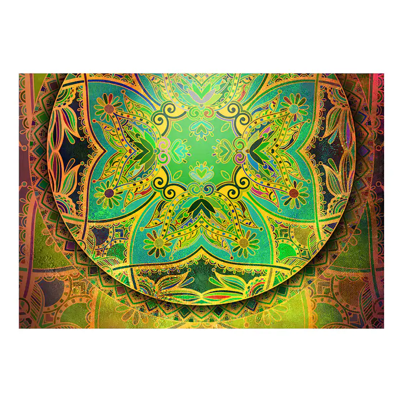 Fototapet Arkiio Mandala: Emerald Fantasy
