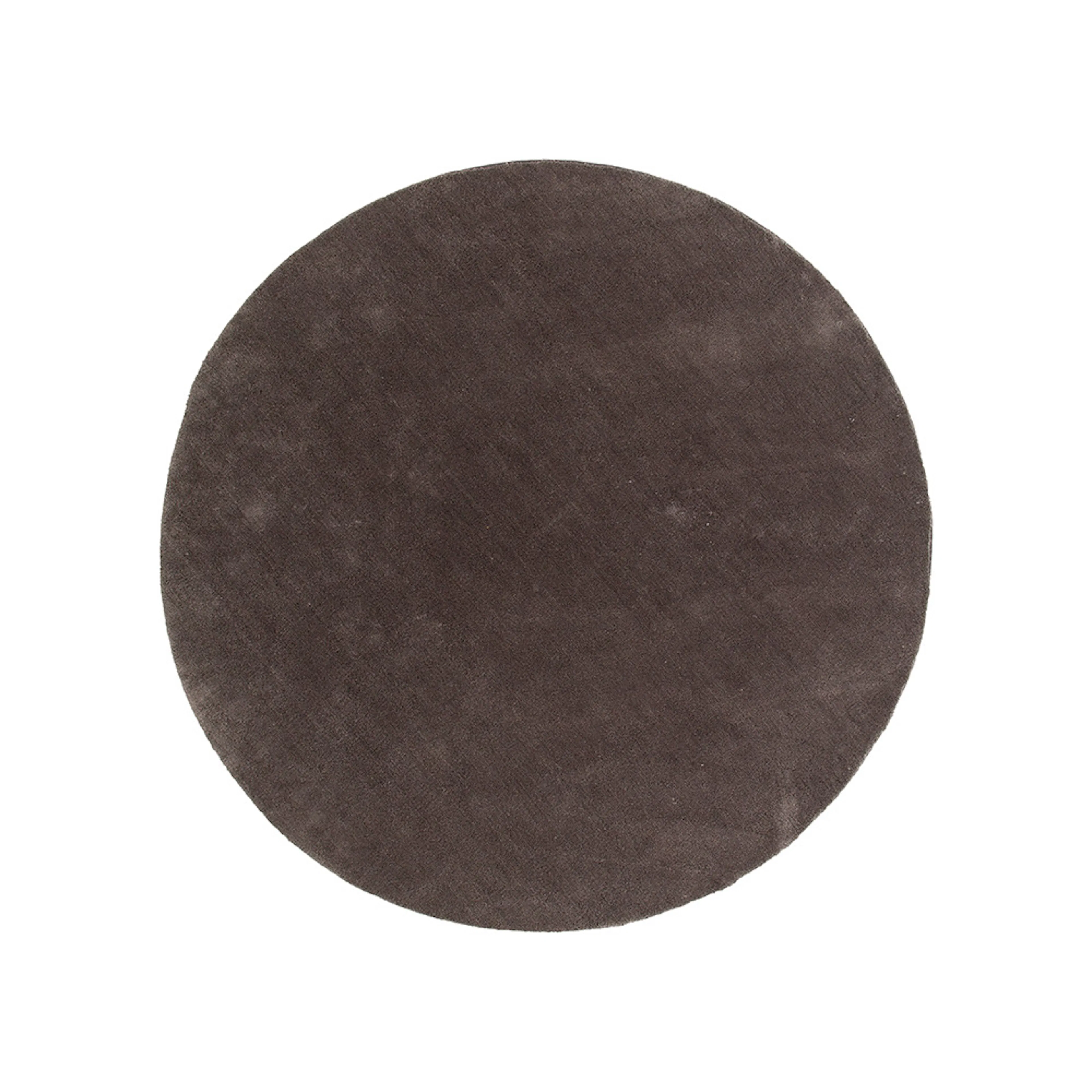 Undra Viscose Carpet ø200 Dark Grey Grå, Mått: 200x200 cm